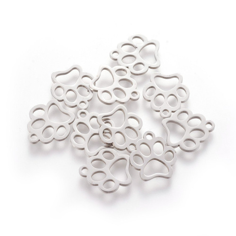 Łapka (pies, kot), zawieszka, Stal Chirurgiczna, 12.9x11.8x1mm Łapka (pies, kot), zawieszka, Stal Chirurgiczna, 12.9x11.8x1mm