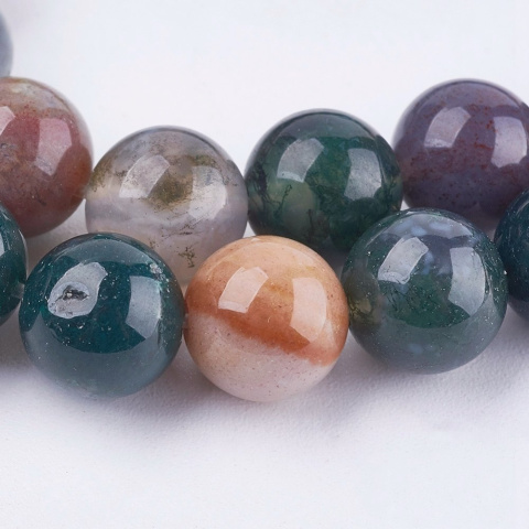Agat Indyjski, Kula 8mm, sznur(ok.48szt.) Agat Indyjski, Kula 8mm, sznur(ok.48szt.)