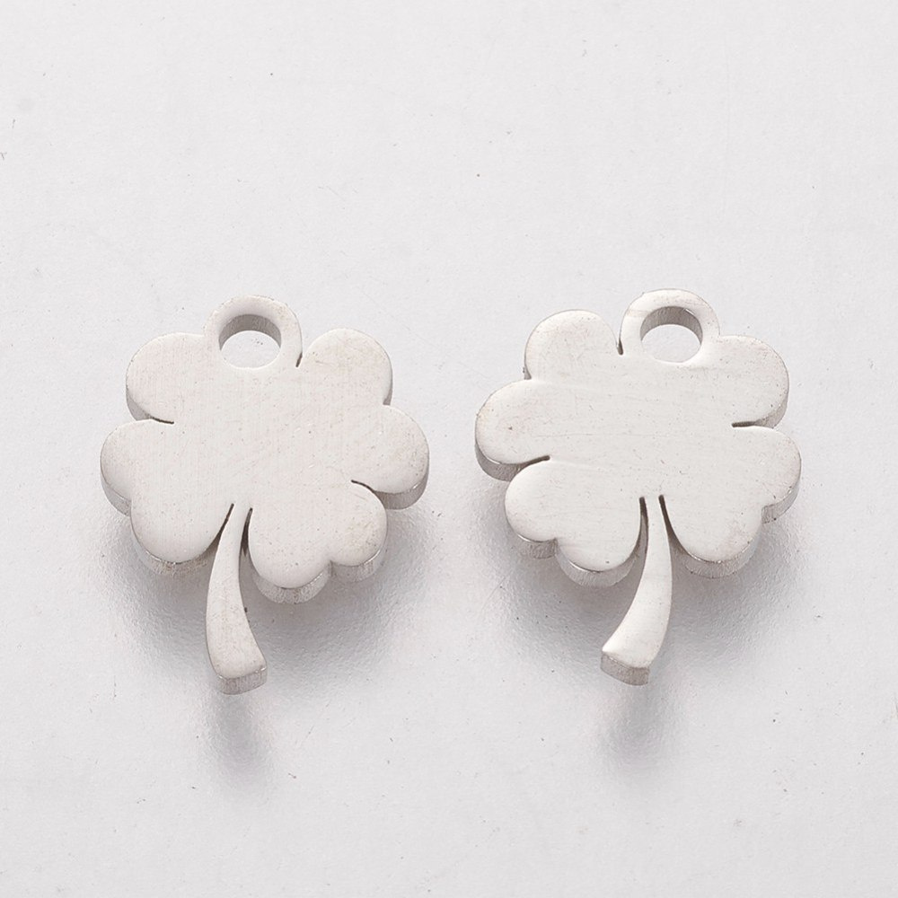 Koniczyna, zawieszka, Stal Chirurgiczna 12x9x1mm Koniczyna, zawieszka, Stal Chirurgiczna 12x9x1mm