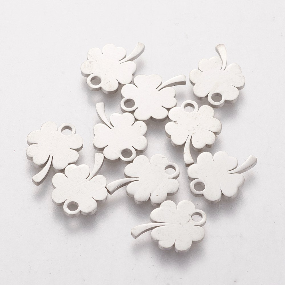 Koniczyna, zawieszka, Stal Chirurgiczna 12x9x1mm Koniczyna, zawieszka, Stal Chirurgiczna 12x9x1mm