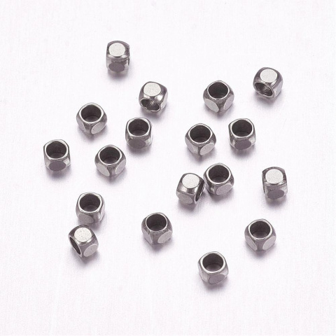 Kostka, Kwadrat, przekładka, Stal Chirurgiczna, 2,5mm, 10szt. Kostka, Kwadrat, przekładka, Stal Chirurgiczna, 2,5mm, 10szt.