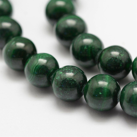 Malachit, Kula 8mm, 1szt., Zielony Malachit, Kula 8mm, 1szt., Zielony