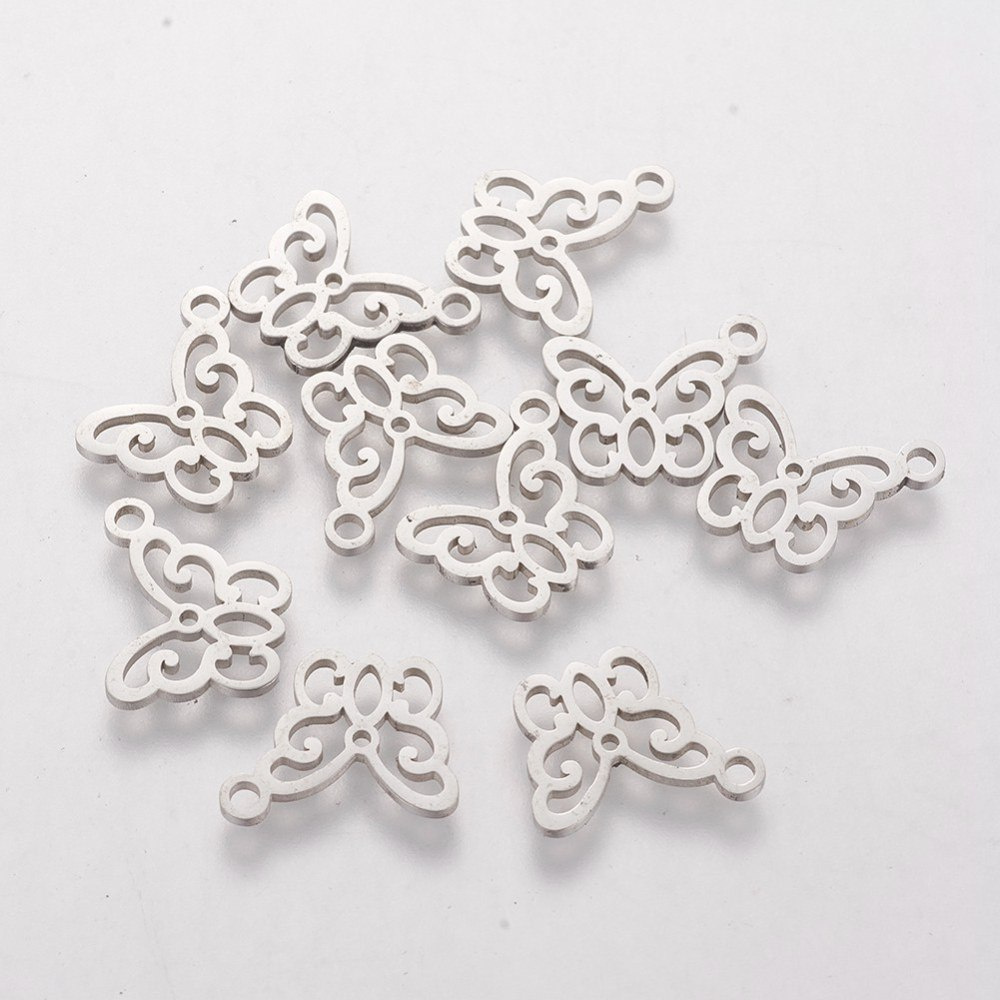 Motyl, zawieszka, Stal Chirurgiczna, 11mm Motyl, zawieszka, Stal Chirurgiczna, 11mm