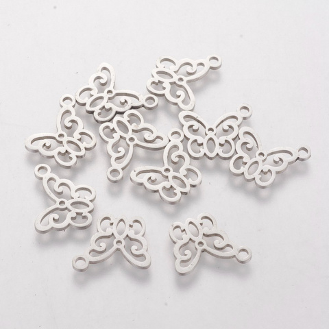 Motyl, zawieszka, Stal Chirurgiczna, 11mm Motyl, zawieszka, Stal Chirurgiczna, 11mm