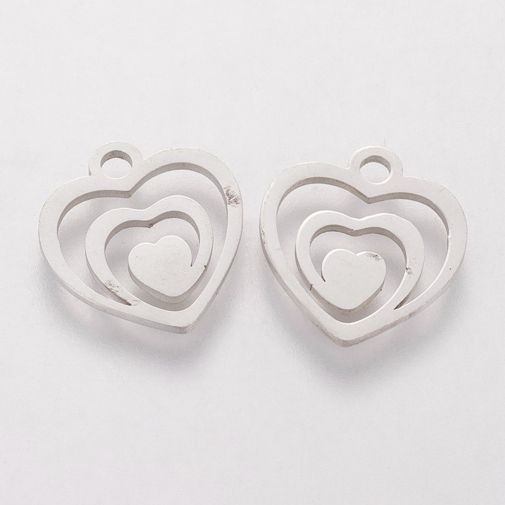 Serce, zawieszka, Stal Chirurgiczna, 13,8mm Serce, zawieszka, Stal Chirurgiczna, 13,8mm