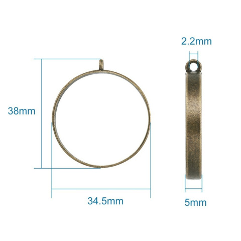 Baza koło 1szt. 38mm kolor: antyczny brąz Baza koło 1szt. 38mm kolor: antyczny brąz