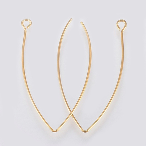 Bigle "rybki" Stal chirurgiczna, złote, 41mm, 2 szt. Bigle "rybki" Stal chirurgiczna, złote, 41mm, 2 szt.