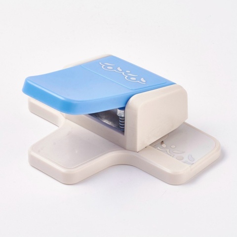 Dziurkacz ozdobny brzegowy, 12cm kolor biały