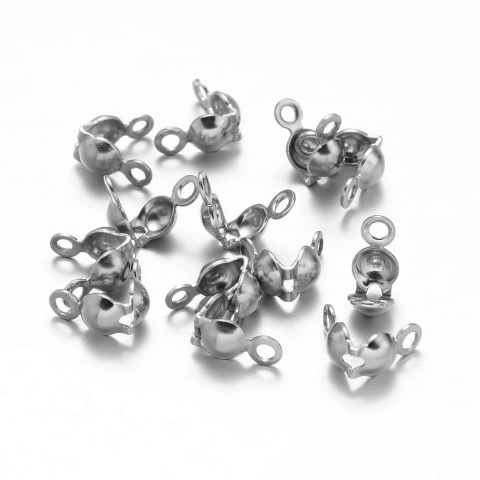 Łapaczki dziewczynki Stal chirurgiczna, 8,5x6,8x4mm otwór 2 mm 5 szt. Łapaczki dziewczynki Stal chirurgiczna, 8,5x6,8x4mm otwór 2 mm 5 szt.
