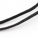 Nylonowy sznurek jubilerski, czarny, 1mm, 24m do makramy