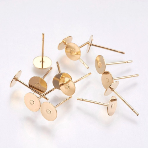 Sztyfty złote, Stal chirurgiczna, 12mm, 10 szt. Sztyfty złote, Stal chirurgiczna, 12mm, 10 szt.