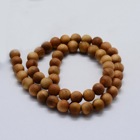 Koraliki drewniane, ok. 66szt.(sznur) 6 mm, okrągłe Koraliki drewniane, ok. 66szt.(sznur) 6 mm, okrągłe