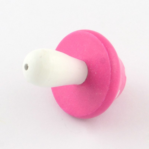 Koraliki drewniane muchomory, malowane, 5szt. mix kolorów