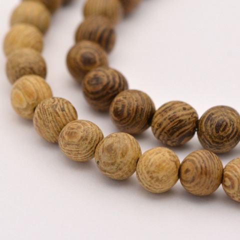 Koraliki drewniane, naturalne 140szt. 5~7mm okrągłe Koraliki drewniane, naturalne 140szt. 5~7mm okrągłe
