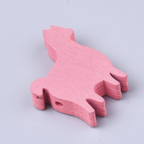 Koraliki drewniane lama, malowane, 10szt. mix kolorów