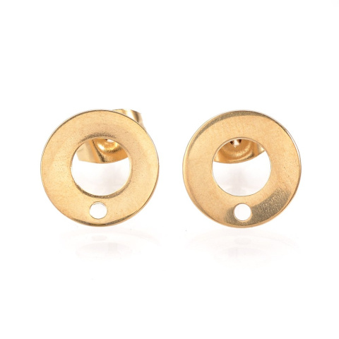 Sztyfty złote, Stal chirurgiczna, 10mm, 2 szt. Sztyfty złote, Stal chirurgiczna, 10mm, 2 szt.