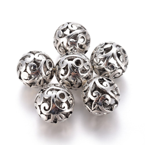 Ornamenty, przekładka, 17,5 x 17 mm, antyczne srebro