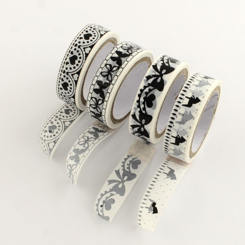 Dekoracyjna taśma samoprzylepna różne wzory, 15mmx10m