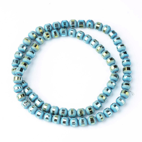 Szklane koraliki, zielony, 6mm, 100szt.(sznur) Szklane koraliki, zielony, 6mm, 100szt.(sznur)