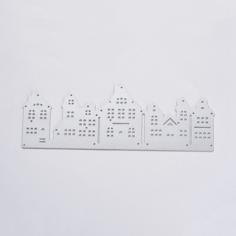 Wykrojnik miasto/domki 14,4x5cm Wykrojnik miasto/domki 14,4x5cm
