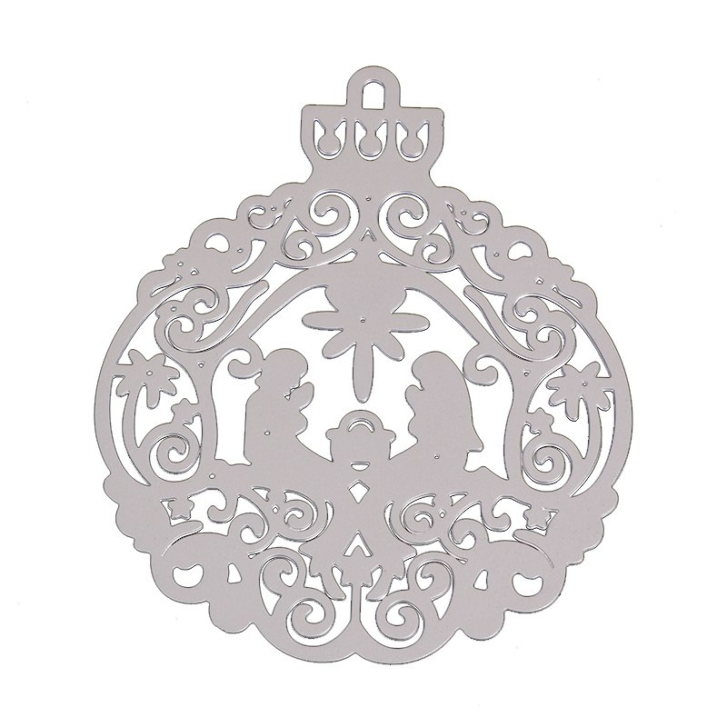 Wykrojnik bombka -szopka/ Boże Narodzenie,13x10,5cm Wykrojnik bombka -szopka/ Boże Narodzenie,13x10,5cm