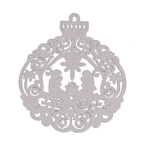 Wykrojnik bombka -szopka/ Boże Narodzenie,13x10,5cm Wykrojnik bombka -szopka/ Boże Narodzenie,13x10,5cm