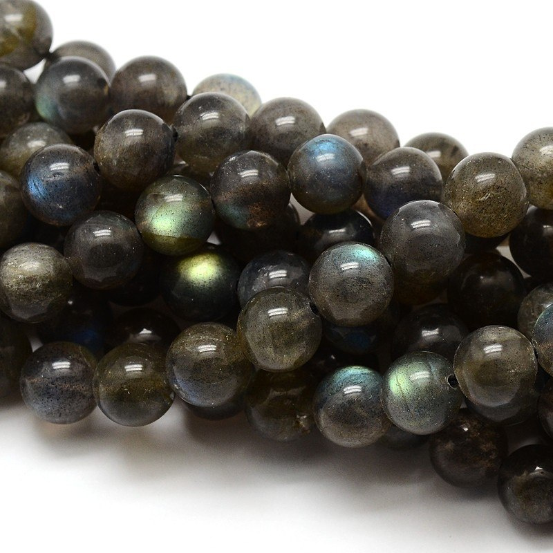Labradoryt, koraliki 10mm, 38szt.(sznur), klasa AA Labradoryt, koraliki 10mm, 38szt.(sznur), klasa AA
