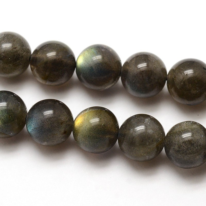 Labradoryt, koraliki 10mm, 38szt.(sznur), klasa AA Labradoryt, koraliki 10mm, 38szt.(sznur), klasa AA