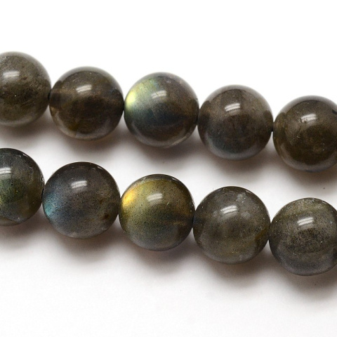 Labradoryt, koraliki 10mm, 38szt.(sznur), klasa AA Labradoryt, koraliki 10mm, 38szt.(sznur), klasa AA