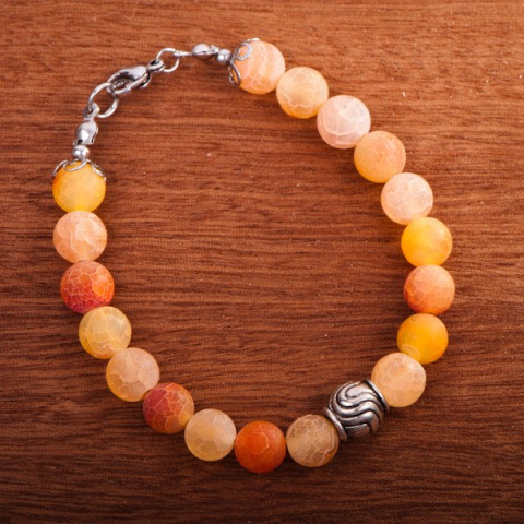 Bransoletka Agat, handmade Bransoletka Agat, handmade