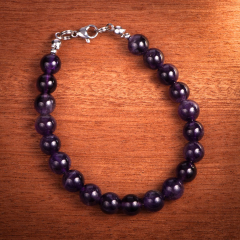 Bransoletka Ametyst, handmade
