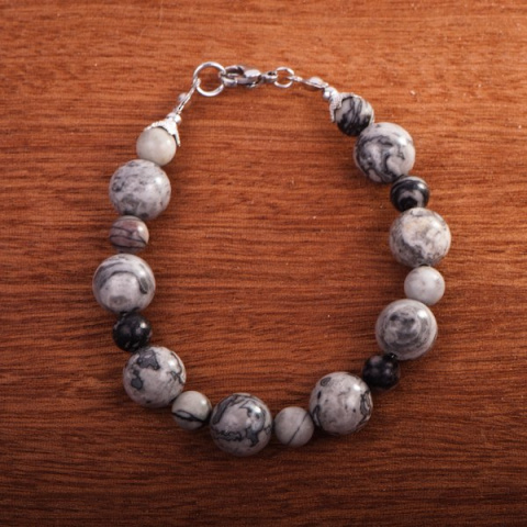 Bransoletka Jaspis, handmade Bransoletka Jaspis, handmade
