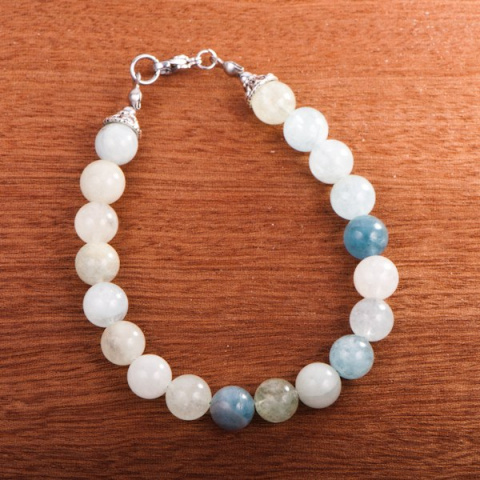 Bransoletka Morganit, handmade Bransoletka Morganit, handmade