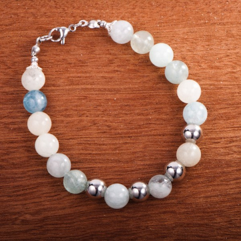 Bransoletka Morganit, handmade