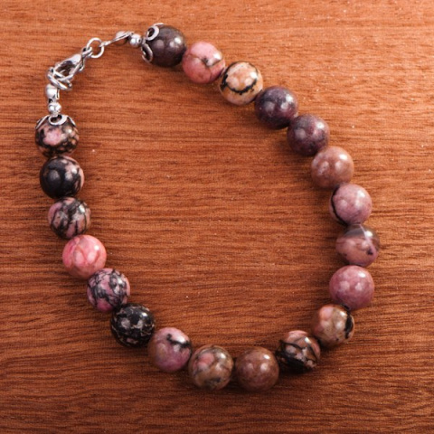 Bransoletka Rodonit, handmade Bransoletka Rodonit, handmade