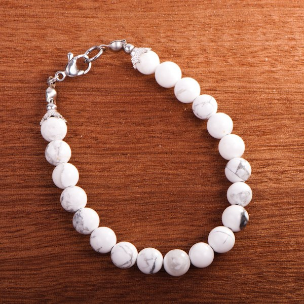 Bransoletka Howlit, handmade Bransoletka Howlit, handmade