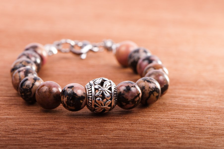Bransoletka Rodonit, handmade Bransoletka Rodonit, handmade