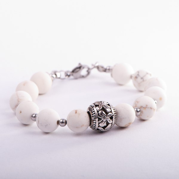 Bransoletka howlit, handmade Bransoletka howlit, handmade