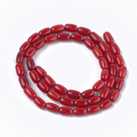 Koral, koraliki 8~9x5~5,5mm, 50szt. (sznur) Koral, koraliki 8~9x5~5,5mm, 50szt. (sznur)