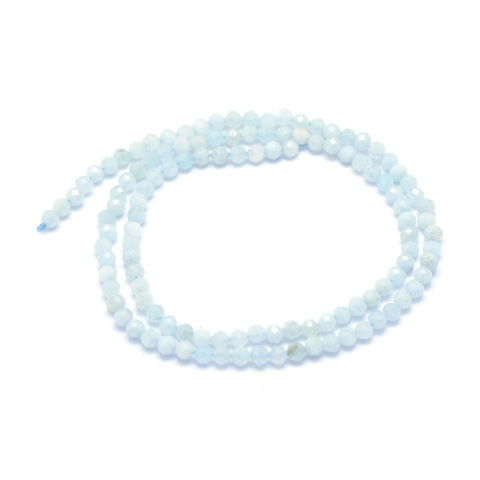 Akwamaryn, koralik 3mm, 113 szt.(sznur) fasetowy Akwamaryn, koralik 3mm, 113 szt.(sznur) fasetowy