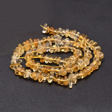 Cytryn, koraliki 4~14x4~10mm, sznur 40cm Cytryn, koraliki 4~14x4~10mm, sznur 40cm