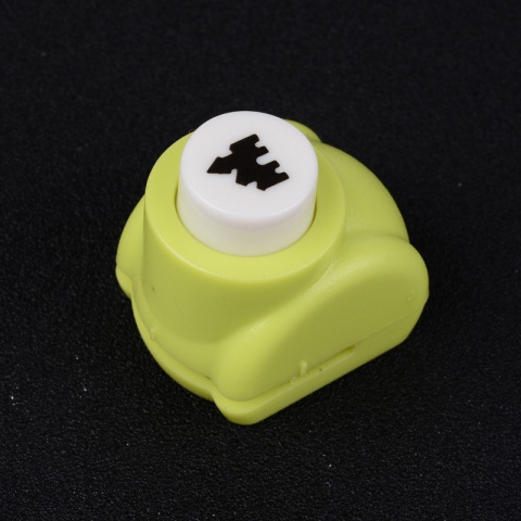 Dziurkacz ozdobny zamek, 7x7mm, kolor ciemnozielony Dziurkacz ozdobny zamek, 7x7mm, kolor ciemnozielony