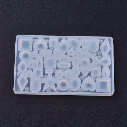 Forma silikonowa, różne kształty do odlewania żywicy 66mm Forma silikonowa, różne kształty do odlewania żywicy 66mm