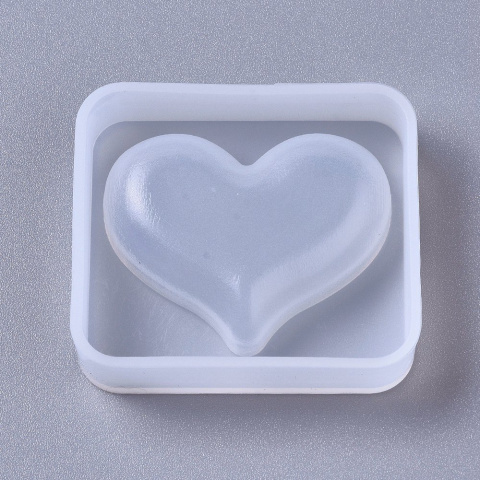 Forma silikonowa, serce do odlewania żywicy 47mm
