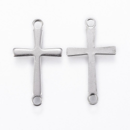 Krzyż łącznik, stal chirurgiczna, srebrny 17mm