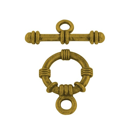 Zapięcie ozdobne kolor: antyczny złoty, 21mm; Toggle Zapięcie ozdobne kolor: antyczny złoty, 21mm; Toggle