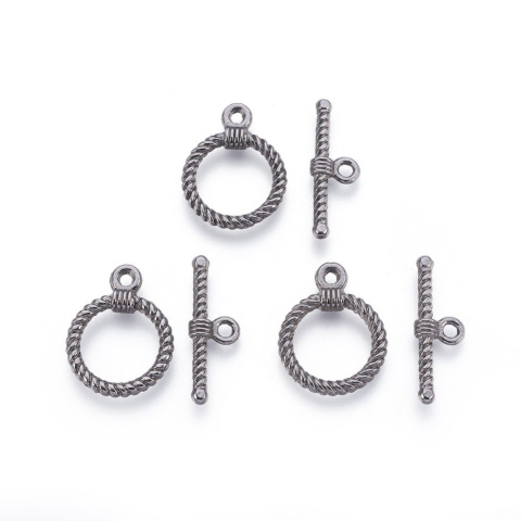 Zapięcie ozdobne, srebro antyczne, 22x17,5mm; Toggle Zapięcie ozdobne, srebro antyczne, 22x17,5mm; Toggle
