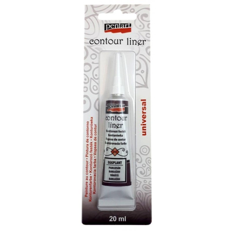 Pentart Konturówka 20 ml Bakłażan Błyszczący Pentart Konturówka 20 ml Bakłażan Błyszczący