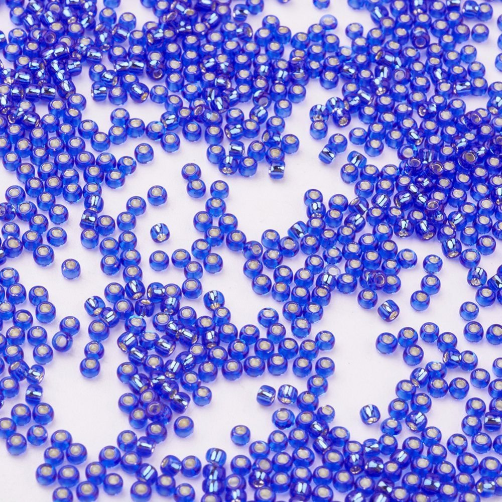TOHO® niebieskie koraliki 11/0 (2mm), 10g (ok. 820szt)