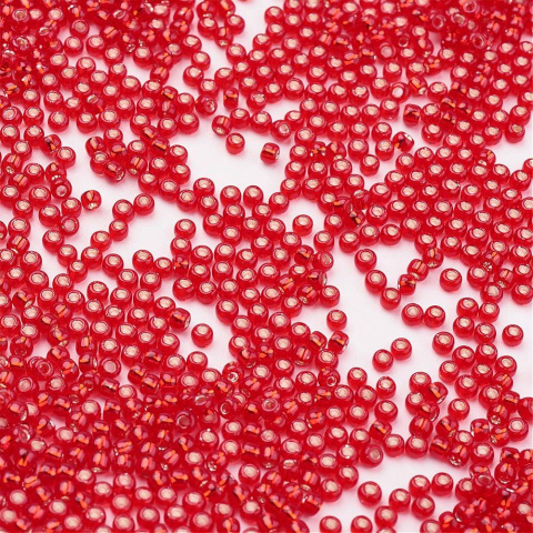 TOHO® czerwone koraliki 11/0 (2mm), 10g (ok. 820szt) TOHO® czerwone koraliki 11/0 (2mm), 10g (ok. 820szt)